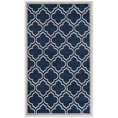 AMHERST, NAVY / IVORY, 3' X 5', Area Rug, AMT412P-3