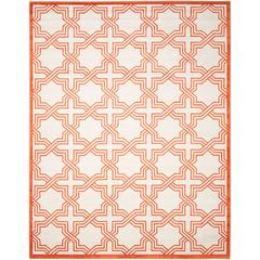 AMHERST, IVORY / ORANGE, 9' X 12', Area Rug, AMT413F-9