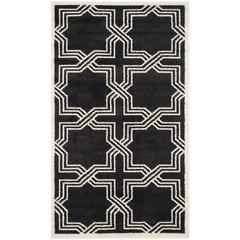 AMHERST, ANTHRACITE / IVORY, 3' X 5', Area Rug, AMT413G-3