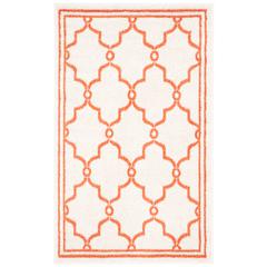 AMHERST, BEIGE / ORANGE, 3' X 5', Area Rug, AMT414F-3