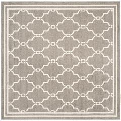 AMHERST, DARK GREY / BEIGE, 7' X 7' Square, Area Rug, AMT414R-7SQ