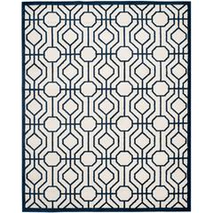 AMHERST, IVORY / NAVY, 9' X 12', Area Rug, AMT416M-9