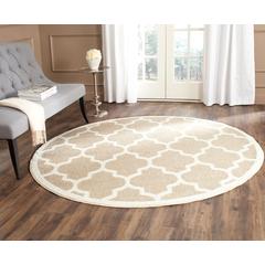 AMHERST, WHEAT / BEIGE, 9' X 9' Round, Area Rug, AMT420S-9R