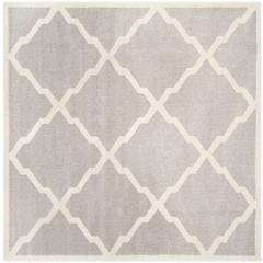 AMHERST, LIGHT GREY / BEIGE, 7' X 7' Square, Area Rug, AMT421B-7SQ