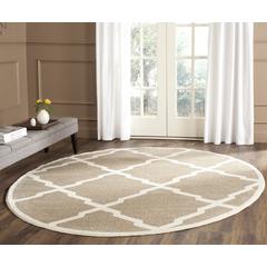 AMHERST, WHEAT / BEIGE, 9' X 9' Round, Area Rug, AMT421S-9R
