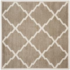 AMHERST, WHEAT / BEIGE, 7' X 7' Square, Area Rug, AMT421S-7SQ