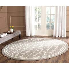 AMHERST, DARK GREY / BEIGE, 9' X 9' Round, Area Rug, AMT422R-9R