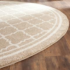 AMHERST, WHEAT / BEIGE, 9' X 9' Round, Area Rug, AMT422S-9R