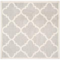 AMHERST, LIGHT GREY / BEIGE, 7' X 7' Square, Area Rug, AMT423B-7SQ