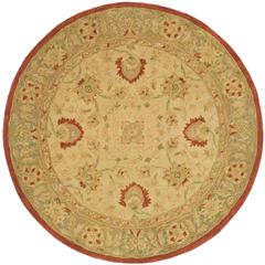 ANATOLIA, BEIGE / RUST, 6' X 6' Round, Area Rug