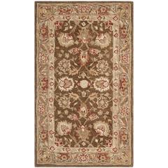 ANATOLIA, BROWN / GREEN, 4' X 6', Area Rug