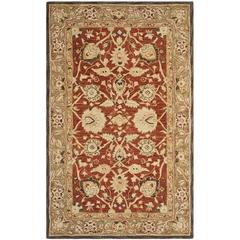 ANATOLIA, RUST / GREEN, 6' X 9', Area Rug