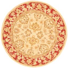 ANATOLIA, IVORY / RED, 6' X 6' Round, Area Rug, AN522C-6R