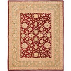 ANATOLIA, RED / MOSS, 8' X 10', Area Rug