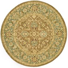 ANATOLIA, BROWN / BLUE, 6' X 6' Round, Area Rug