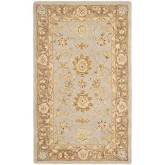 ANATOLIA, TEAL / BROWN, 4' X 6', Area Rug