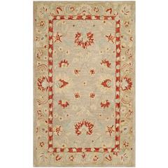 ANATOLIA, IVORY / GREEN, 4' X 6', Area Rug