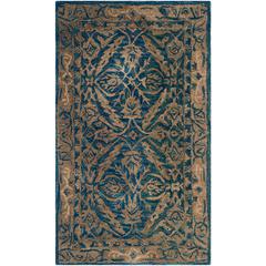 ANATOLIA, NAVY / IVORY, 4' X 6', Area Rug