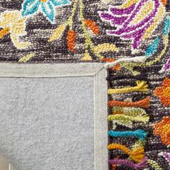 ASPEN, BLACK / PURPLE, 3' X 5', Area Rug