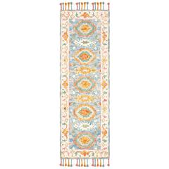 ASPEN, BLUE / IVORY, 2'-3" X 9', Area Rug