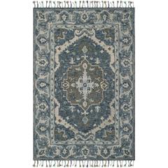 ASPEN, DARK BLUE / GREY, 6' X 9', Area Rug
