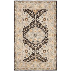 ASPEN, BEIGE / BROWN, 4' X 6', Area Rug