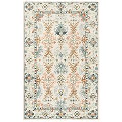 ASPEN, IVORY / BLUE, 6' X 9', Area Rug, APN310A-6