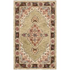 ASPEN, SAGE / BROWN, 4' X 6', Area Rug