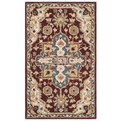 ASPEN, RED / BLUE, 4' X 6', Area Rug, APN507A-4