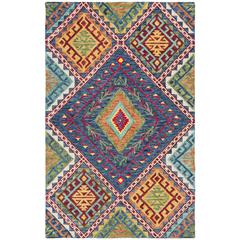 ASPEN, BLUE / MULTI, 5' X 8', Area Rug