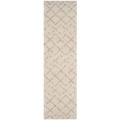 ARIZONA SHAG, IVORY / BEIGE, 2'-3" X 12', Area Rug, ASG743A-212