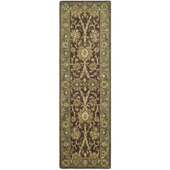 ANTIQUITY, CHOCOLATE / BLUE, 2'-3" X 12', Area Rug