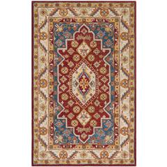 ANTIQUITY, RED / BLUE, 6' X 9', Area Rug, AT503Q-6