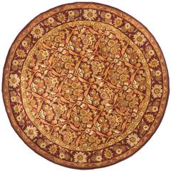 ANTIQUITY, WINE / GOLD, 6' X 6' Round, Area Rug, AT51A-6R