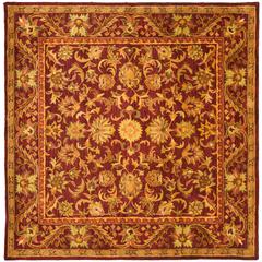 ANTIQUITY, WINE / GOLD, 8' X 8' Square, Area Rug
