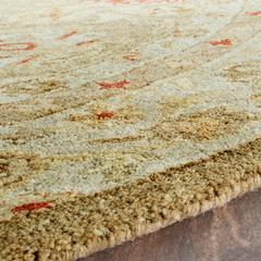 ANTIQUITY, BROWN / BEIGE, 3'-6" X 3'-6" Round, Area Rug