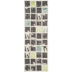 BELLA, GREY / IVORY, 2'-3" X 9', Area Rug, BEL130B-29