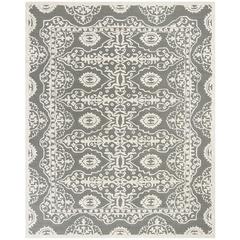 BELLA, DARK GREY / IVORY, 8' X 10', Area Rug, BEL134C-8