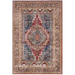 BIJAR, ROYAL / BROWN, 5'-3" X 7'-6", Area Rug