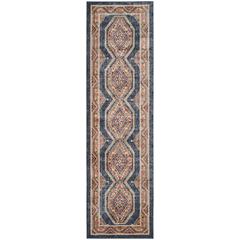 BIJAR, ROYAL / RUST, 2'-3" X 12', Area Rug