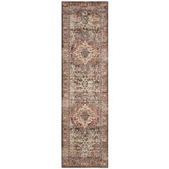 BIJAR, BROWN / RUST, 2'-3" X 12', Area Rug, BIJ652D-212