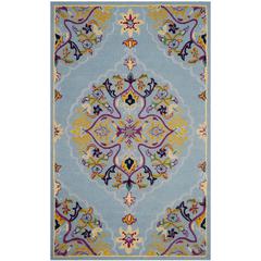 Bellagio, LIGHT BLUE / MULTI, 6' X 9', Area Rug