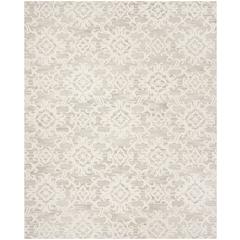 BLOSSOM, GREY / IVORY, 9' X 12', Area Rug