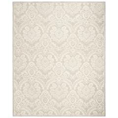BLOSSOM, SILVER / IVORY, 9' X 12', Area Rug, BLM106G-9