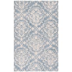 BLOSSOM, BLUE / IVORY, 5' X 8', Area Rug, BLM107B-5
