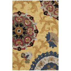 BLOSSOM, GOLD / MULTI, 2'-3" X 4', Area Rug