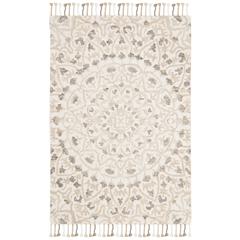 BLOSSOM, IVORY / TAUPE, 4' X 6', Area Rug