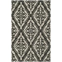 BLOSSOM, CHARCOAL / IVORY, 8' X 10', Area Rug, BLM602H-8