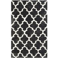 SG-BSG-Barcelona Shag, GRAPHITE / IVORY, 5' X 8', Area Rug, BSG319D-5