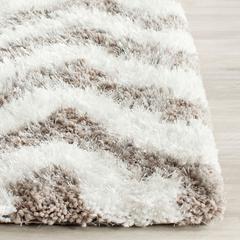 SG-BSG-Barcelona Shag, IVORY / SILVER, 2'-3" X 8', Area Rug, BSG320A-28